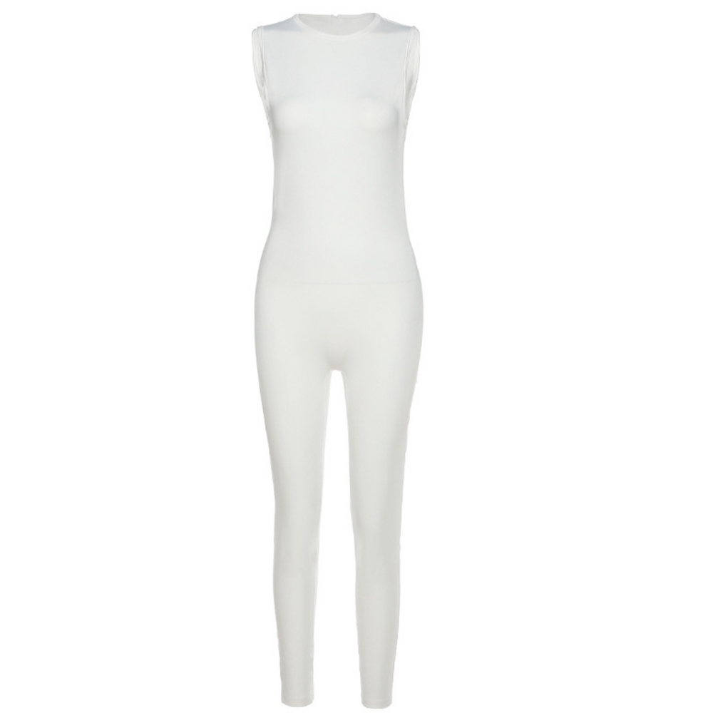 
                      
                        Racer Neckline Jumpsuit
                      
                    