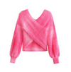 Mohair Knit Wrap Sweater
