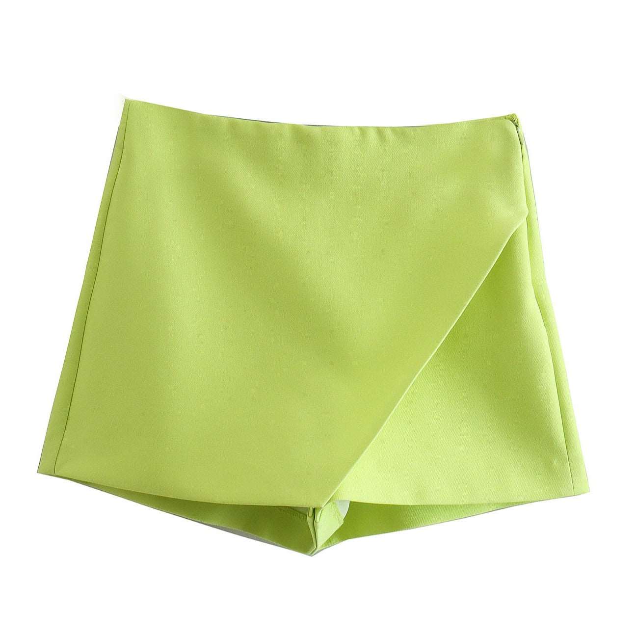 Asymmetric High Waist Skort