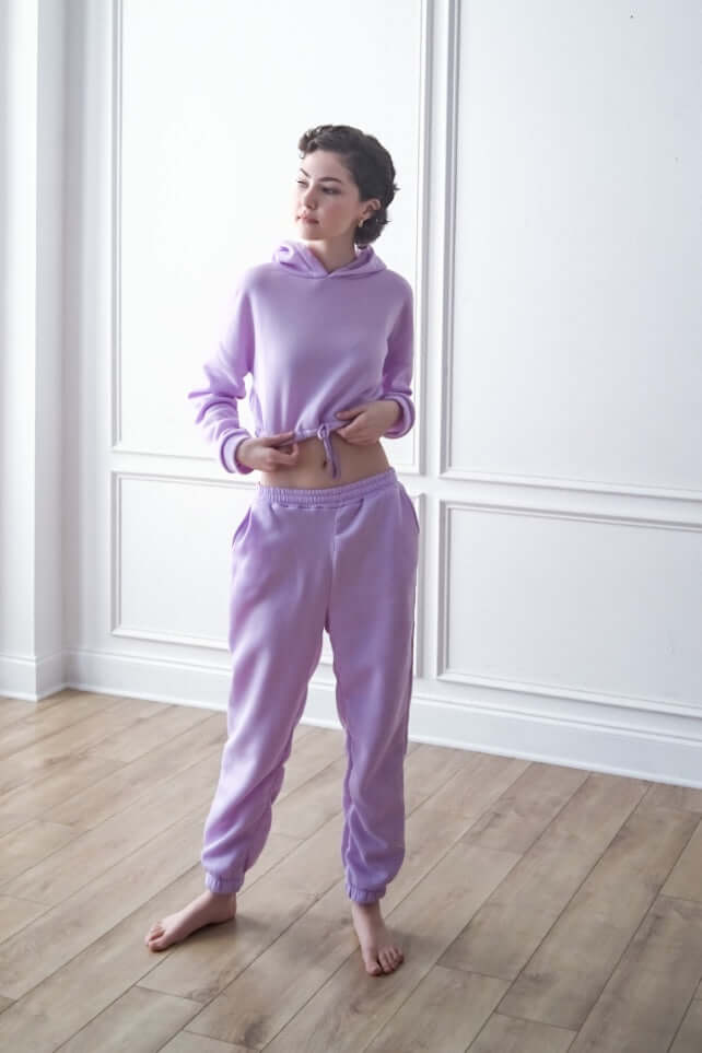
                  
                    Crop Hoodie Tracksuit Set
                  
                