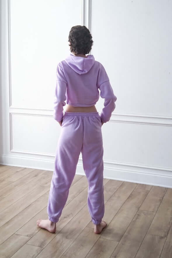 
                  
                    Crop Hoodie Tracksuit Set
                  
                