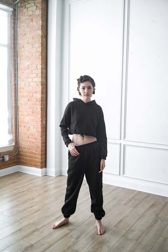 
                  
                    Crop Hoodie Tracksuit Set
                  
                
