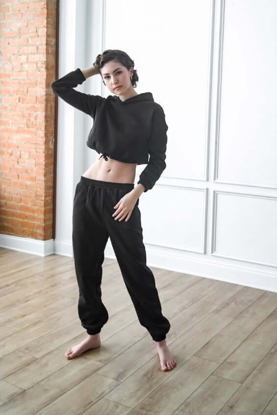 
                  
                    Crop Hoodie Tracksuit Set
                  
                