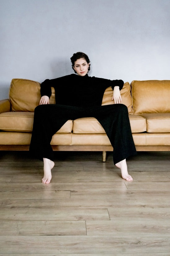 
                  
                    Rib-Knit Hoodie and Sweats
                  
                
