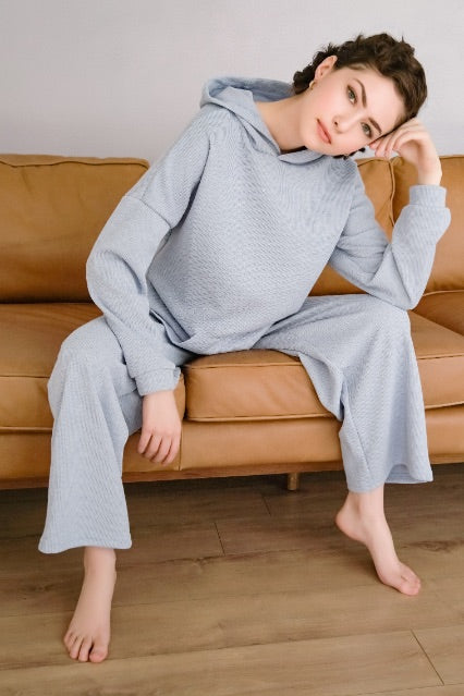 
                  
                    Rib-Knit Hoodie and Sweats
                  
                