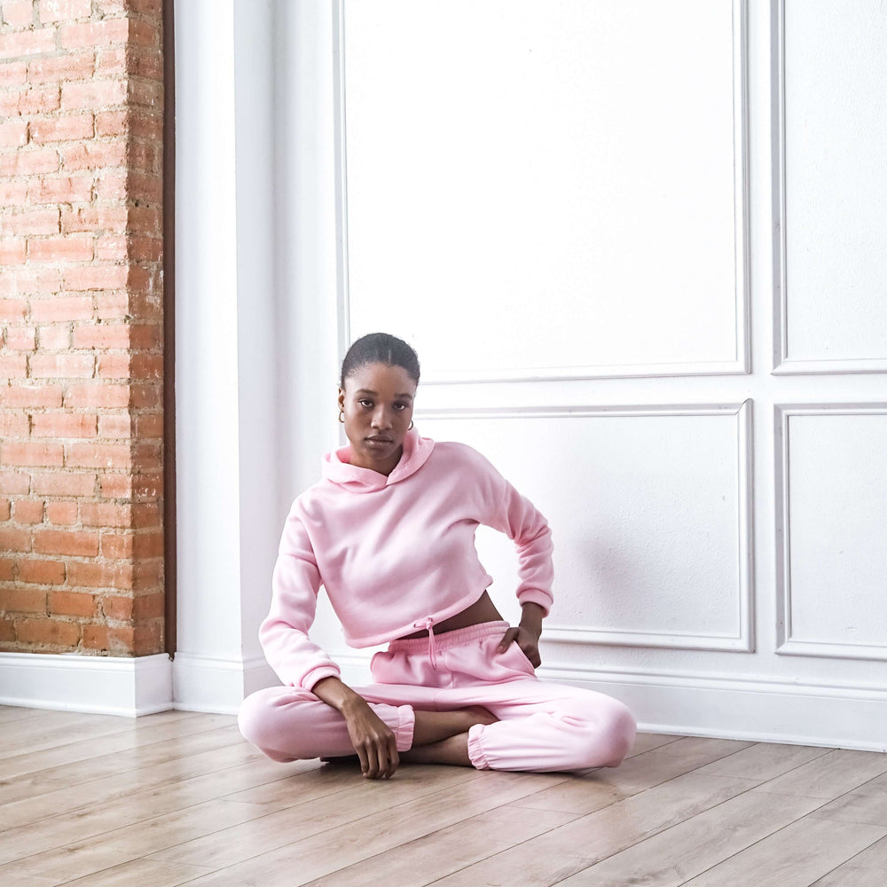 
                  
                    Crop Hoodie Tracksuit Set
                  
                