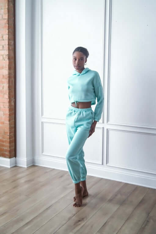 
                  
                    Crop Hoodie Tracksuit Set
                  
                
