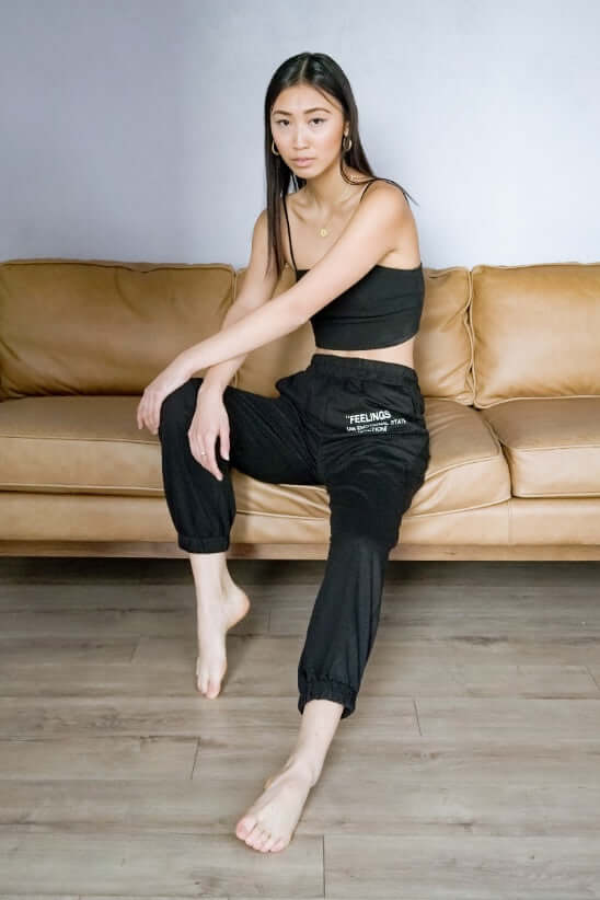 
                  
                    Feelings Print Sweatpants
                  
                