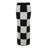 Checkerboard Maxi Skirt