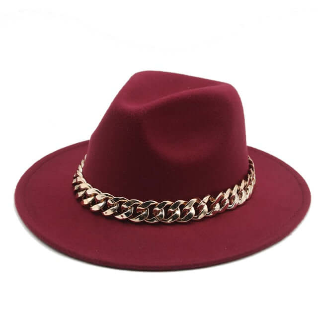 
                      
                        Chain Strap Fedora Hat
                      
                    