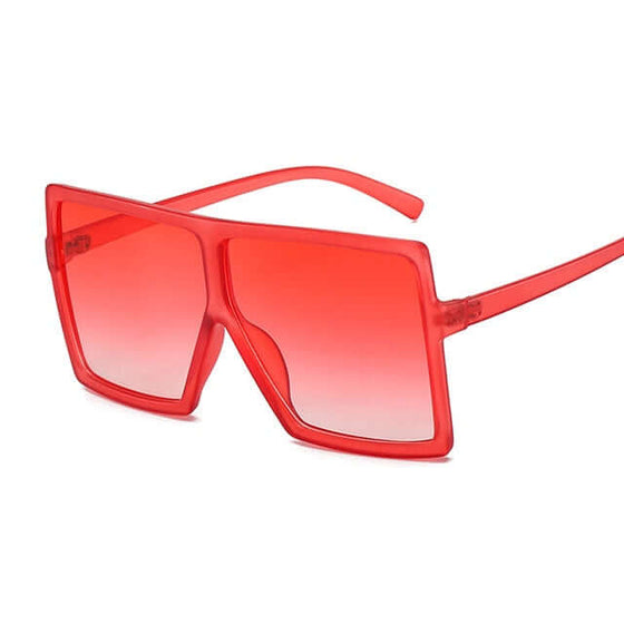 Flat Top Large Frame Sunglasses
