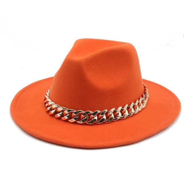 
                      
                        Chain Strap Fedora Hat
                      
                    