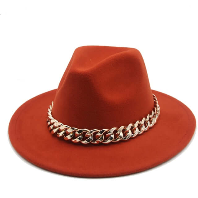 
                      
                        Chain Strap Fedora Hat
                      
                    