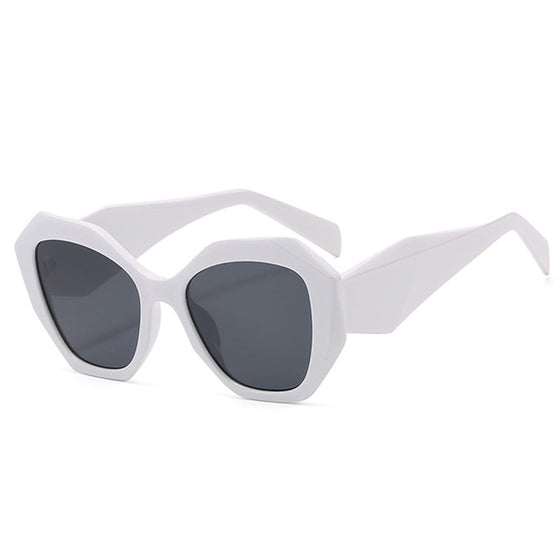 Oversized Retro Polygon Sunglasses