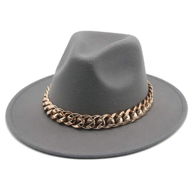 
                      
                        Chain Strap Fedora Hat
                      
                    