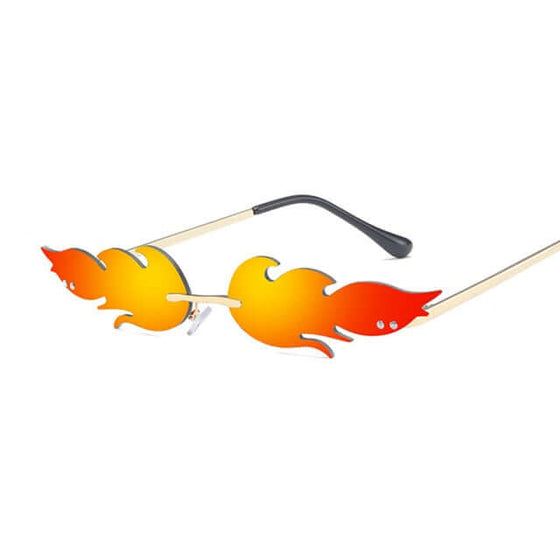 Flame Shape Frame Sunglasses