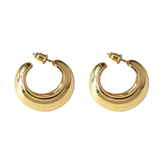 C Shape Thick Hoops