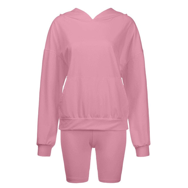 Hoodie and Biker Shorts Set – Shop Style Shark