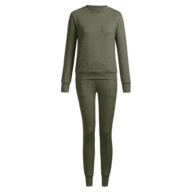 
                      
                        Long Sleeve Crew Neck Top and Sweats Set
                      
                    