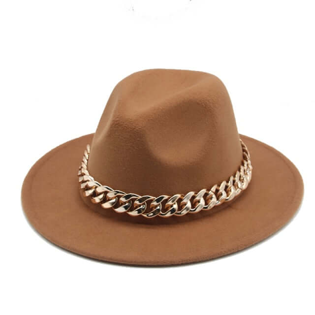 
                      
                        Chain Strap Fedora Hat
                      
                    