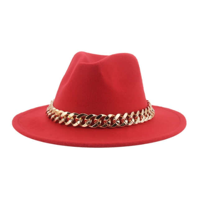 
                      
                        Chain Strap Fedora Hat
                      
                    