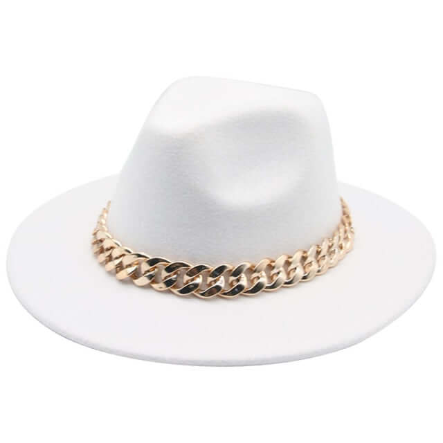 
                      
                        Chain Strap Fedora Hat
                      
                    