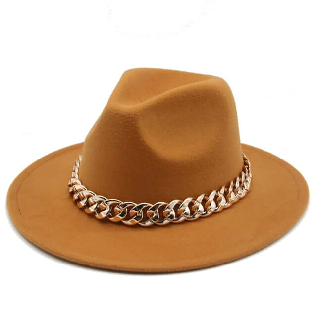 
                      
                        Chain Strap Fedora Hat
                      
                    